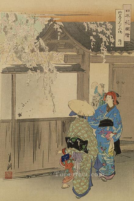 日本花図会 1896年 尾形月光浮世絵油絵